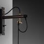 Hooked Wall Large Graphite/Brass