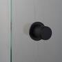 Fixed Door Knob/Single-Sided/Linear/Welders Black