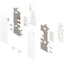 Legrabox fronthouderset C, zijdewit voor glas