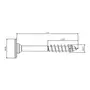 Spax torx corpus 4,0x34 deeldraad VE= 200 st zwart