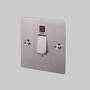 45A Dp Cooker Switch w/ Neon - Steel - Black Interior