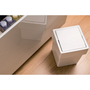 Afvalemmer voor de badkamer wit, BxDXH 174x176x229mm