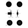 Thumbturn Lock/Cross/Black
