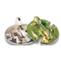 Bladverbinder rond 60mm, dikte 1,5mm vernikkeld