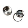 Pitons 25mm vernikkeld, voor ronde roede 25mm