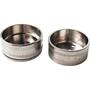 Pitons 25mm vernikkeld, voor ronde roede 25mm
