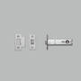 Tubular Latch/For Door Knob/82Mm Backset/Steel