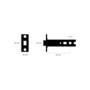 Tubular Latch/For Door Knob/82Mm Backset/Steel