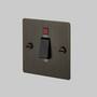 45A Dp Cooker Switch w/ Neon - Smoke - Black Interior