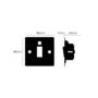 45A Dp Cooker Switch w/ Neon - Smoke - Black Interior