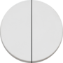 Rond 2.0 Double Two-way switch -t.less - white alu