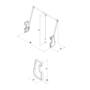 Garderobelift 850-1150mm draagkracht 15 kilogram