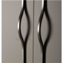 Greep rond a-sym 8x192/992x1040mm Metallic antraciet