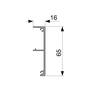 Spaceship afdekprofiel aluminium zilver, lengte 2500mm, 65mm