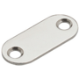 Contraplaat 35x15x1.2mm vernikkeld met 2 schroefgaten