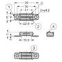 Magneetsnapper RVS trekkracht 6 kilogram opschroef