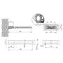 Staafplankdrager Triade MINI PRO voor plank max 200mm diep