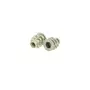 Rampabus conisch M4/5.5x10mm met rand, geel verzinkt
