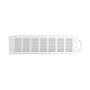 Luchtrooster 300x80mm aluminium zilver