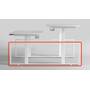 Square zijde dubbel 510x1680mm wit RAL9016, per stuk