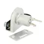 Glasdeurslot 918 voor 8mm glas alu kleur, gelijksluitend