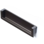 Inlaatgreep 138x28x28x17mm mat metallic aluminium, hartmaat