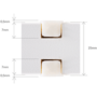 APEX-79 7x9mm zonder eindkapjes inbouw profiel lengte: