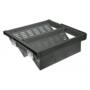 Schoenenrek, uittrekbaar metal 800 mmSOFT-CLOSE, antraciet