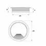 Kabeldoorvoer 80mm wit kunststof RAL9003 met veerklep, 20 st