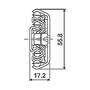Ladegeleider ULF HD D 1200mm, uittrekbaarheid 1250mm, VE=3pr