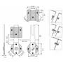 Bladverbinder CLICK CATCH mandeel + vrouwdeel compleet