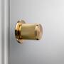 Door Knob Set/Linear/Brass