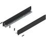 Legrabox ladezijde M 650mm, carbon zwart, hoogte 90,5mm