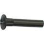 Verbindingshuls M4x27mm zwart met kop