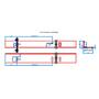 PROSLIDE muurbevestiging lengte 3 meter