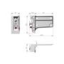 Kastophanger LIBRA H7 links, voor alu profiel, om te schroe-