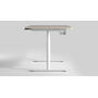 Workdesk Round voor bladmaat van 1600-2400mm , wit