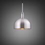 Forked Pendant/Steel/Large Steel Shade