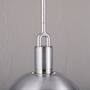Forked Pendant/Steel/Large Steel Shade