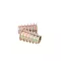 Rampabus conisch M10/16x25mm met rand, geel verzinkt, SW10