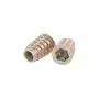 Rampabus conisch M10/16x25mm met rand, geel verzinkt, SW10