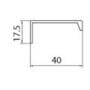 Greep wit 40x96x136mm