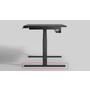 Milano voet 980 zwart, voor bladdiepte 1000-1200mm