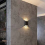 Wandlamp Valencia L Brons Geborsteld up/down Dimbaar IP-54