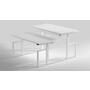 Square duo HS wit inclusief frame 1500-2400mm.