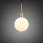 Forked Pendant/Brass/Large Opal Globe