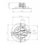 Bladverbinder rond 60mm, dikte 1,5mm vermessingd