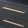 Pull Bar/Cross/Large 360Mm/Brass