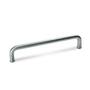 Greep 8x160mm recht RVS geborsteld, totale lengte 168mm