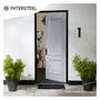 Huisnummer 1 XL hoogte 30cm RVS/mat zwart